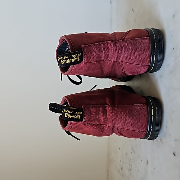 DR. MARTENS - Shoreditch canvas ankle combat boots - Picture 4 of 7